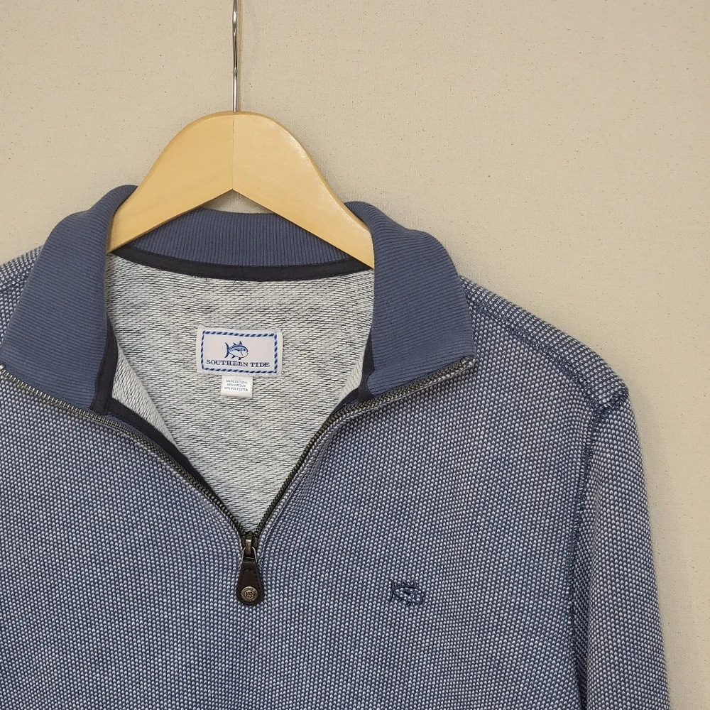 Southern Tide Terry Cloth Quarter Zip S